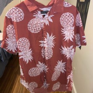 Express Men’s short sleeve button down